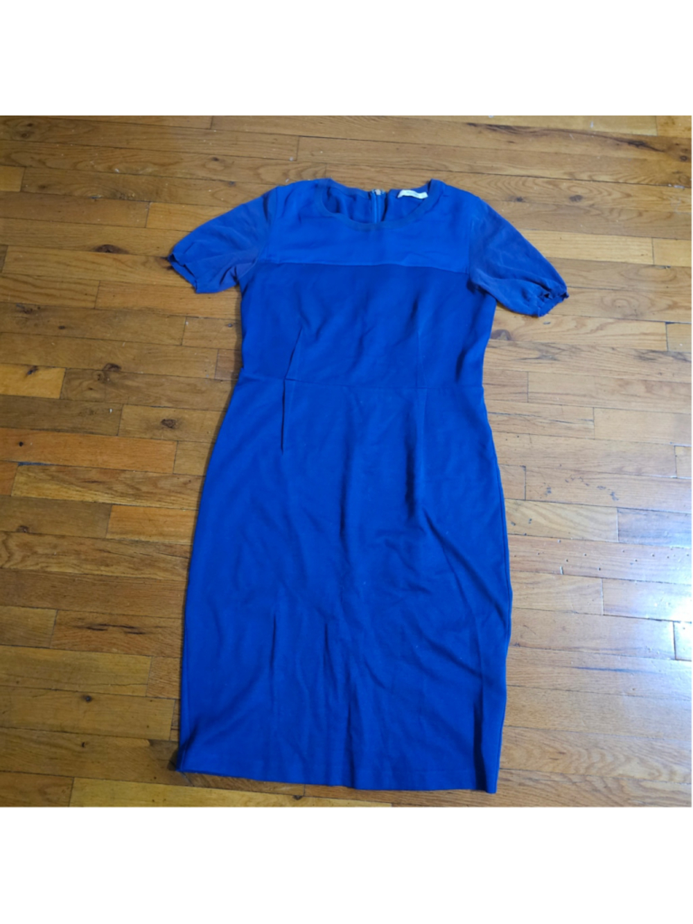MaxMara Women's Silk Blue Midi Dress Size 6